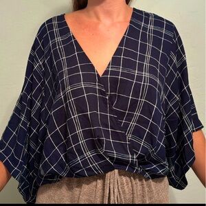 Blue women’s blouse forever 21 size extra small